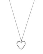 Bloomingdale's Diamond Lace Heart Pendant Necklace In 14k White Gold, 0.25 Ct. T.w. - 100% Exclusive