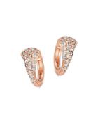 Bloomingdale's Champagne Diamond Hoop Earrings In 14k Rose Gold, 0.60 Ct. T.w. - 100% Exclusive
