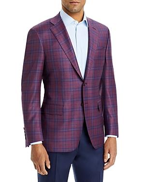 Canali Siena Plaid Classic Fit Wool Sport Coat