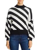 Vero Moda Labi Striped Mock-neck Sweater