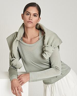 Reiss Ada Double Layer Jersey Top