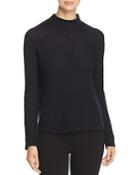 Emporio Armani Ribbed Wool Funnel-neck Sweater