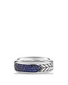 David Yurman Pave Band Ring With Sapphires