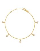 Bloomingdale's Diamond Droplet Station Bracelet In 14k Yellow Gold, 0.25 Ct. T.w. - 100% Exclusive