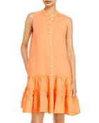 Joie Alaga Front Button Linen Dress