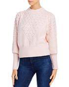 French Connection Bobble Knits Cropped Popcorn Sweater
