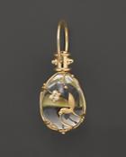 Temple St. Clair Crystal And Diamond Vine Pendant Set In 18k Yellow Gold