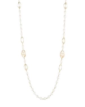 Carolee Cultured Freshwater Pearl Station Necklace, 41