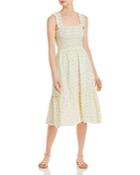 Lucy Paris Floral Smocked Sleeveless Dress