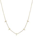 Zoe Chicco 14k Yellow Gold Bar Station Necklace, 16