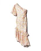 Amur Wild Meadow One-shoulder Silk Dress