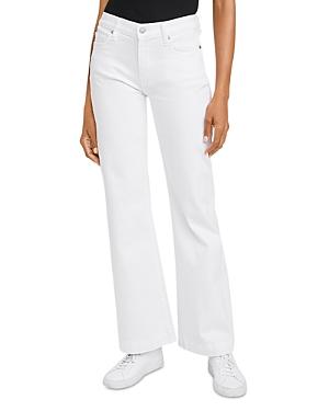 7 For All Mankind Dojo High Rise Bootcut Jeans In Luxe White