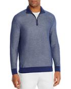 The Men's Store At Bloomingdale's Cotton Textured Half-zip Sweater - 100% Exclusive