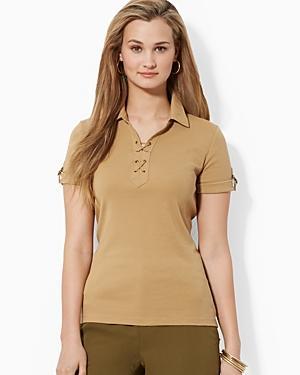 Lauren Ralph Lauren Lace-up Collared Shirt