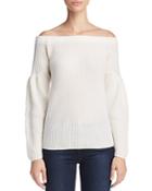 Rebecca Minkoff Lottie Off-the-shoulder Wool & Cashmere Sweater