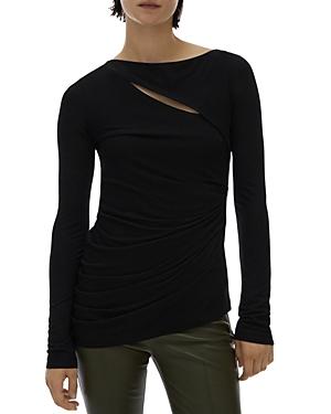 Helmut Lang Scala Asymmetric Cutout Top