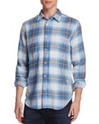 7 For All Mankind Plaid Flannel Regular Fit Button-down Shirt