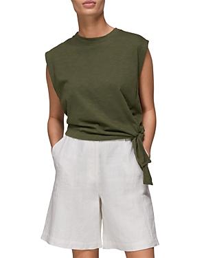 Whistles Sleeveless Side Tie Top