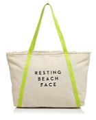 Milly Resting Beach Face Canvas Tote