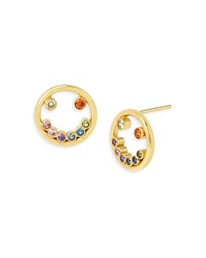 Kurt Geiger London Smiley Crystal Stud Earrings
