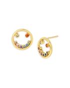 Kurt Geiger London Smiley Crystal Stud Earrings