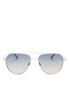 Tom Ford Women's Andes Brow Bar Aviator Sunglasses, 61mm