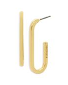 Allsaints Open Oval Hoop Earrings In Silver Tone Or Gold Tone