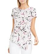 Two By Vince Camuto Asymmetric Paint Print Top