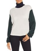 Burberry Mazon Color Block Turtleneck Sweater