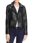 Blanknyc Star Struck Embellished Faux Leather Moto Jacket
