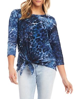 Karen Kane Tie Dyed Side Tie Top