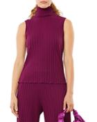 Simon Miller Cora Ribbed Sleeveless Turtleneck
