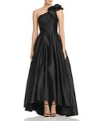 Avery G One-shoulder Satin Ball Gown