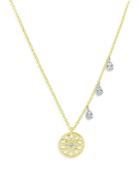 Meira T 14k White & Yellow Gold Diamond Flower Pendant Necklace, 18