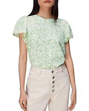 Whistles Baroque Flutter Sleeve Tee