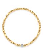 Zoe Lev 14k Yellow Gold Diamond Accent Bead Bracelet