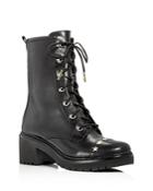 Michael Michael Kors Women's Cody Leather Embellished Lace Up Boots
