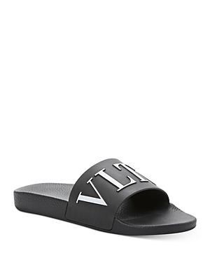 Valentino Garavani Men's Logo Slip On Sandals