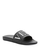 Valentino Garavani Men's Logo Slip On Sandals