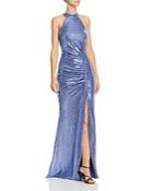 Aqua Metallic Sequin Gown - 100% Exclusive
