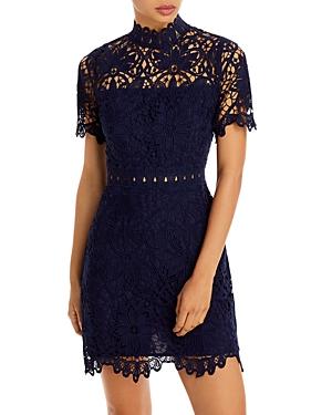 Aqua Short Sleeve Lace Dress - 100% Exclusive