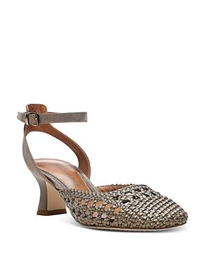 Donald Pliner Women's Dapper Ankle Strap Woven Pumps