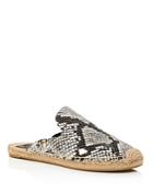 Tory Burch Women's Max Embossed Leather Espadrille Mules