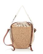 Chloe Woody Small Woven Basket Shoulder Bag