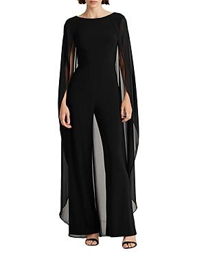 Lauren Ralph Lauren Wide Leg Cape Jumpsuit