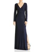 Laundry By Shelli Segal Long Sleeve Gown - 100% Exclusive
