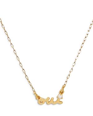Kate Spade New York Oui Pendant Necklace, 16