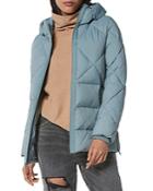 Andrew Marc New York Kalypso Powder Touch Puffer Hooded Coat