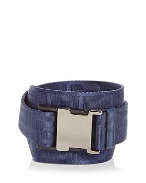 Versace Men's Greca Clip Buckle Webbing Belt