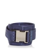 Versace Men's Greca Clip Buckle Webbing Belt